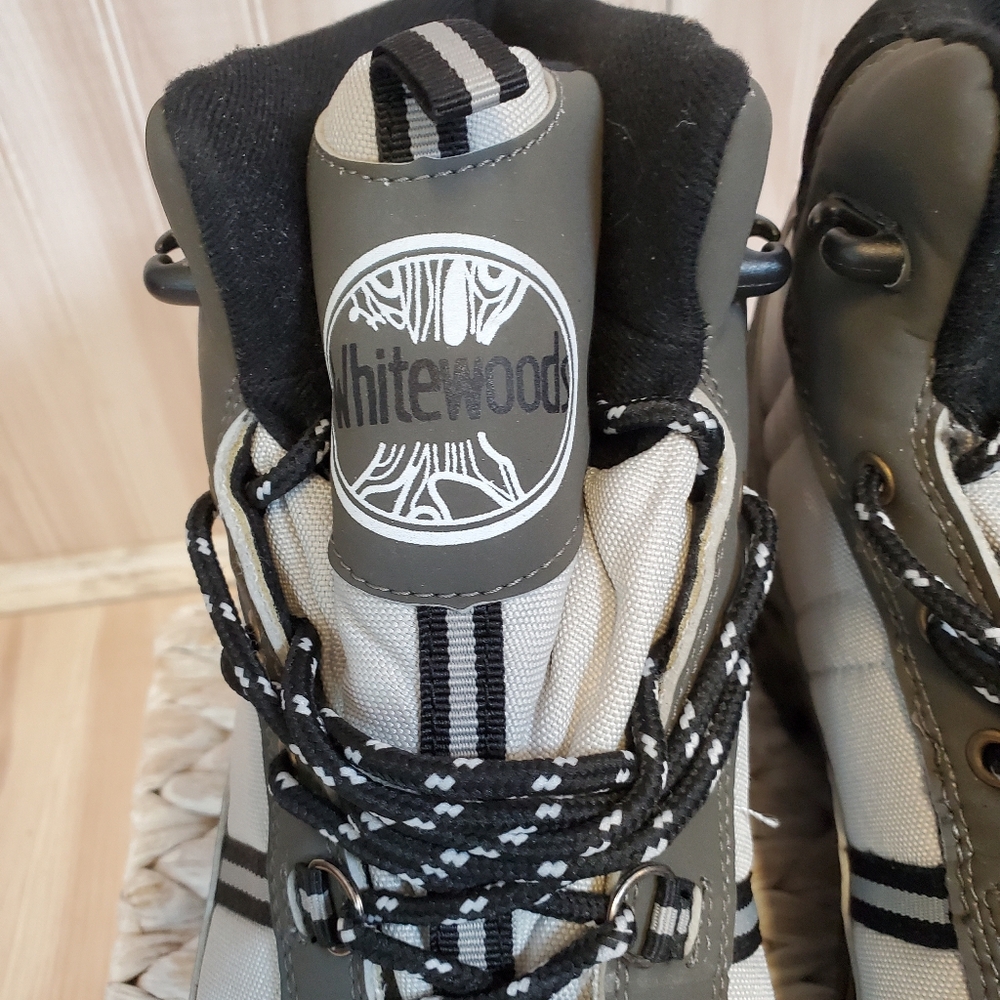 Whitewoods NNN Black / Grey Cross Country Ski Boots Mens Size 9 EUC - Picture 4 of 7